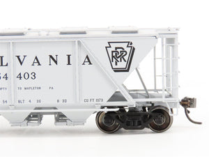 HO Bowser Executive Line #40715 PRR Shadow Keystone Gray 3-Bay Covered Hopper