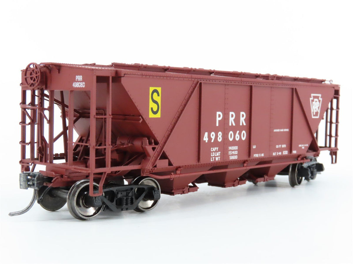 HO Scale Bowser Executive Line #40732 PRR &quot;S&quot; Keystone Red 3-Bay Covered Hopper