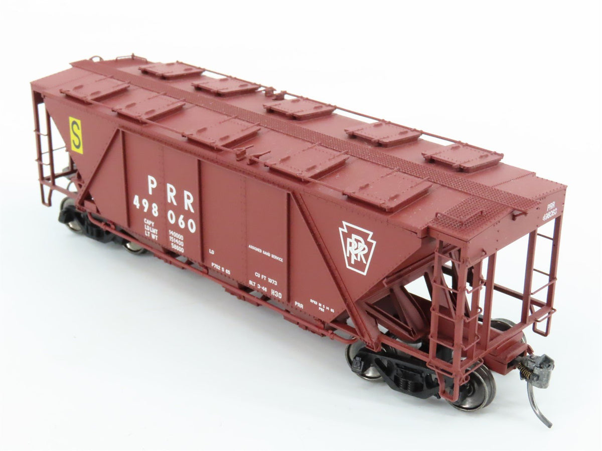 HO Scale Bowser Executive Line #40732 PRR &quot;S&quot; Keystone Red 3-Bay Covered Hopper