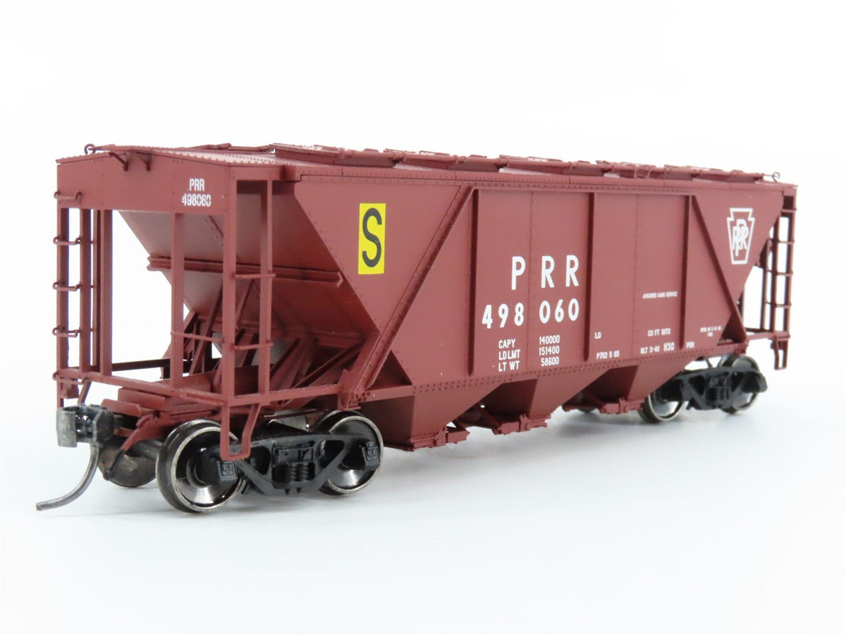 HO Scale Bowser Executive Line #40732 PRR &quot;S&quot; Keystone Red 3-Bay Covered Hopper