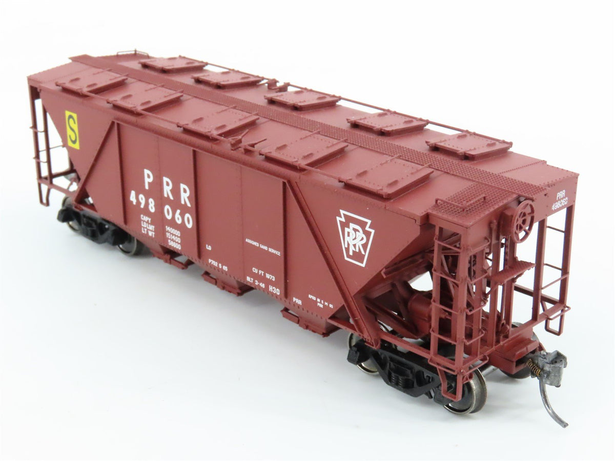 HO Scale Bowser Executive Line #40732 PRR &quot;S&quot; Keystone Red 3-Bay Covered Hopper