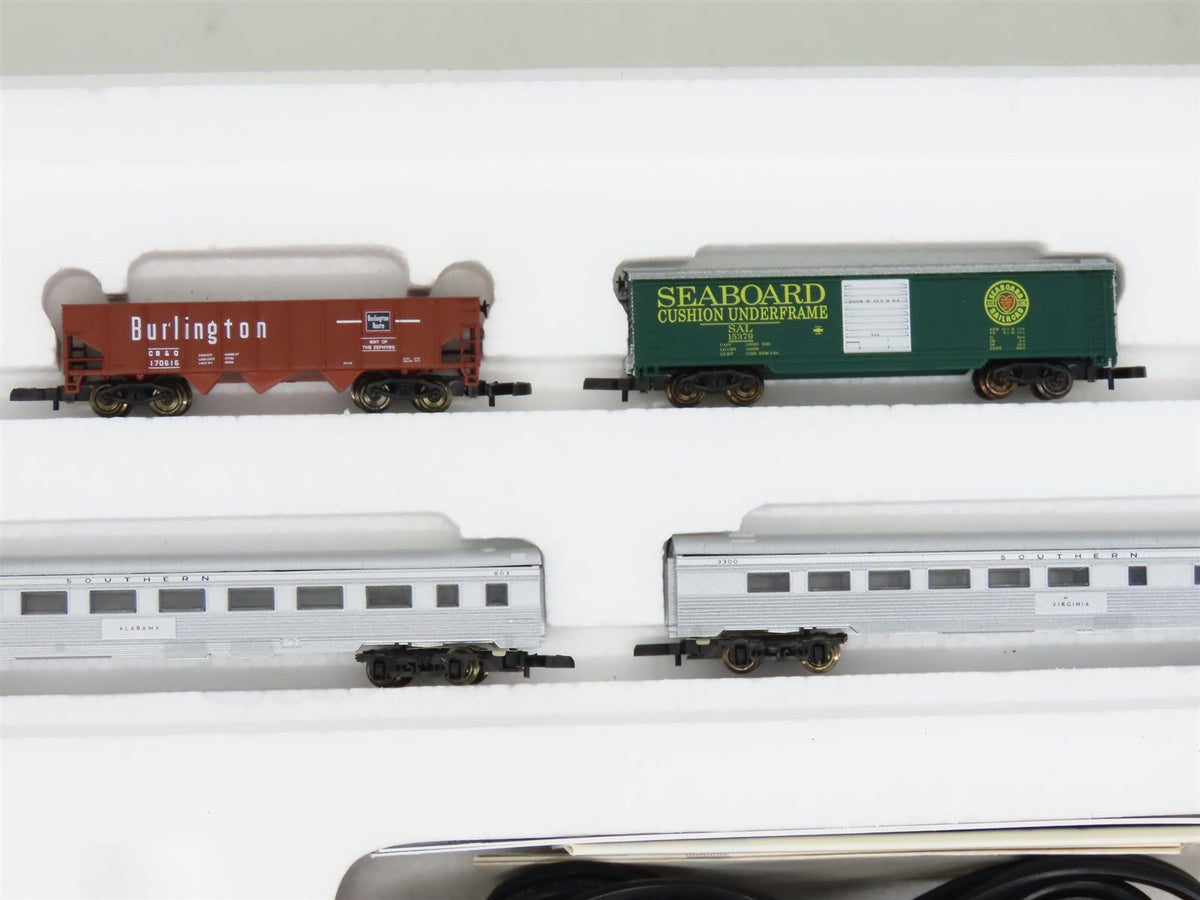 Z Scale Marklin Mini-Club 81835 NYC/Southern Diesel &amp; Steam set w/ Track &amp; Power