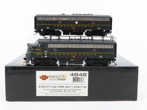 HO Broadway Limited BLI 4848 PRR Pennsylvania EMD F7A/B Diesel Set - Paragon3