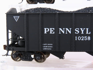 HO Scale Broadway Limited BLI 809 PRR Pennsylvania 3-Bay Open Coal Hopper 6-Pack