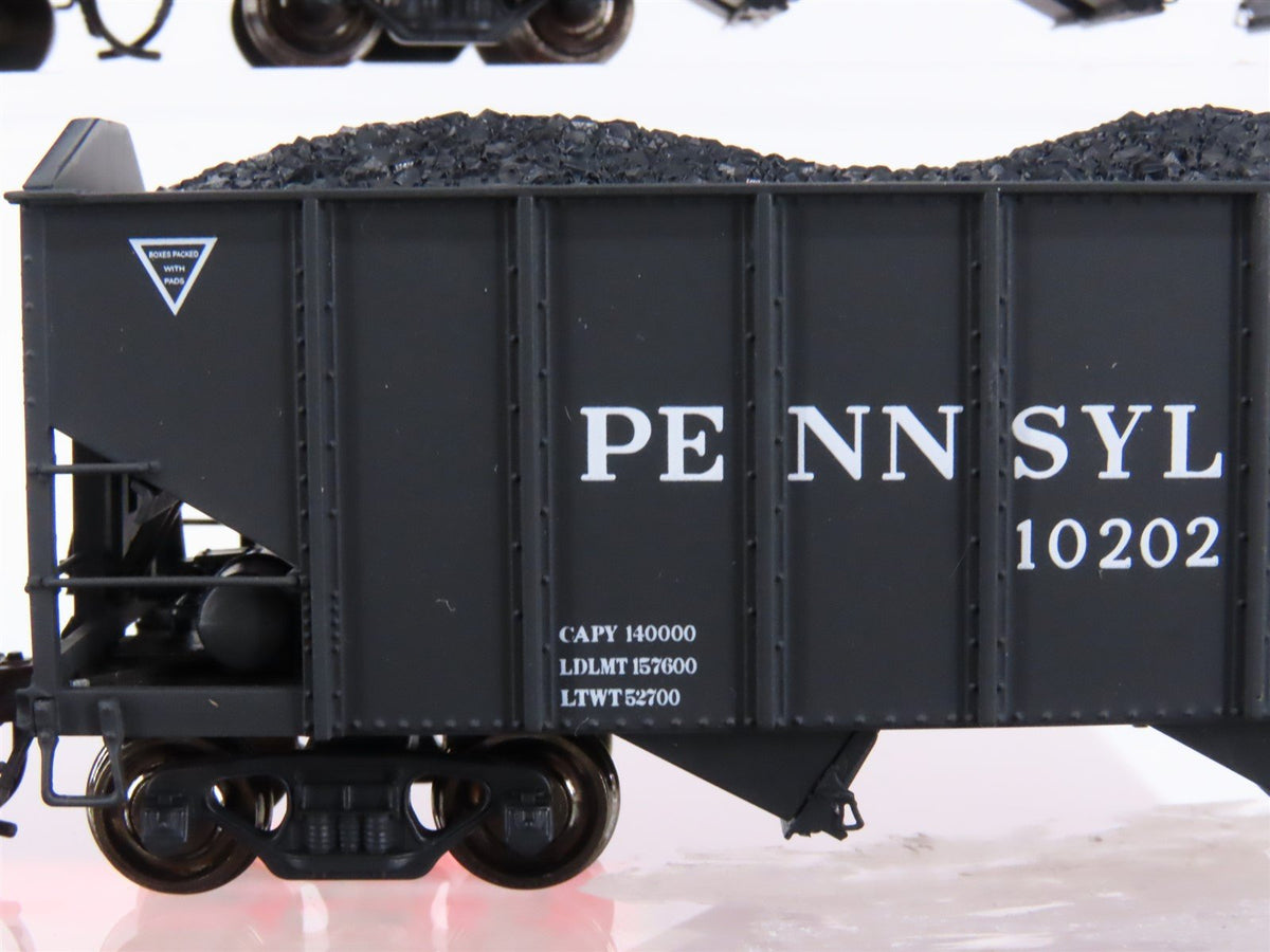 HO Scale Broadway Limited BLI 809 PRR Pennsylvania 3-Bay Open Coal Hopper 6-Pack