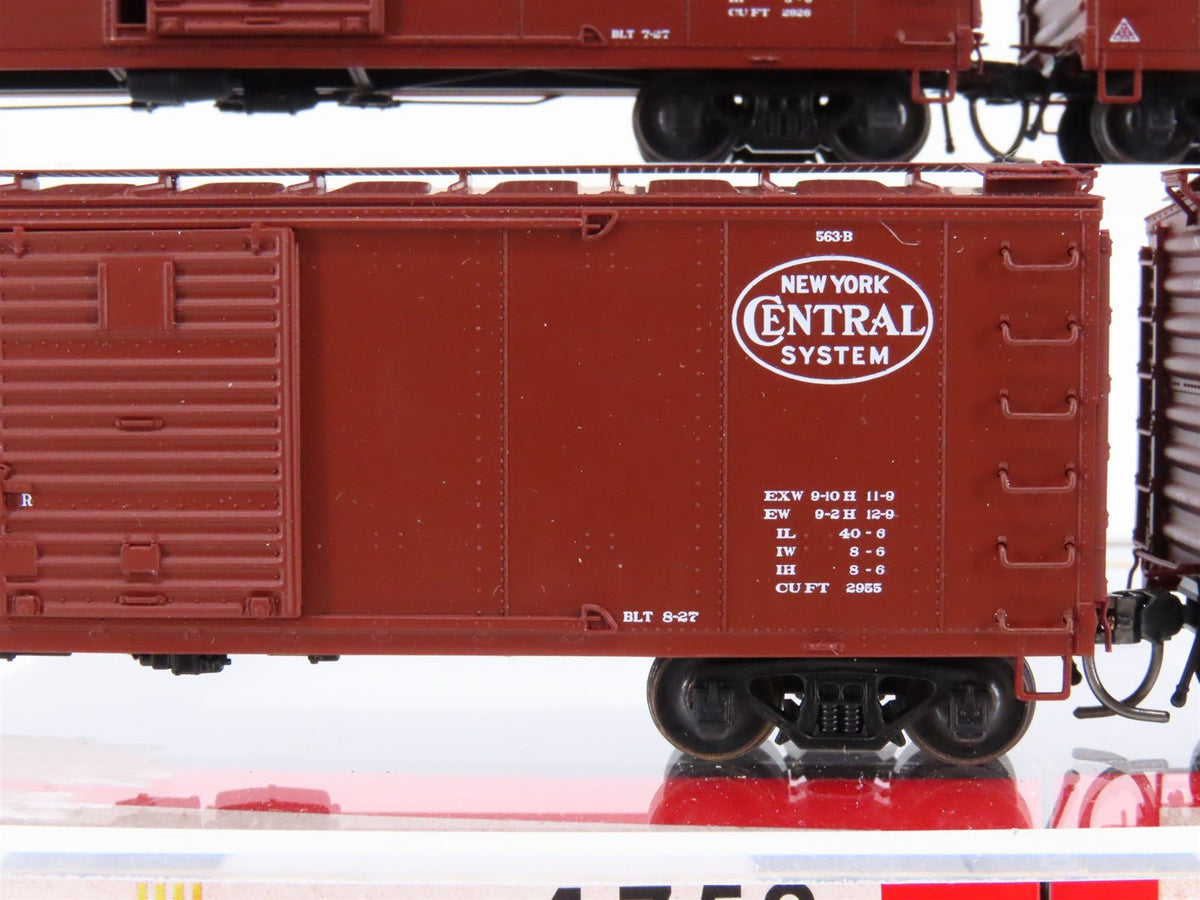 HO Scale Broadway Limited BLI 1752 NYC New York Central Steel Box Car 4-Pack