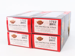 HO Scale Broadway Limited BLI 1752 NYC New York Central Steel Box Car 4-Pack