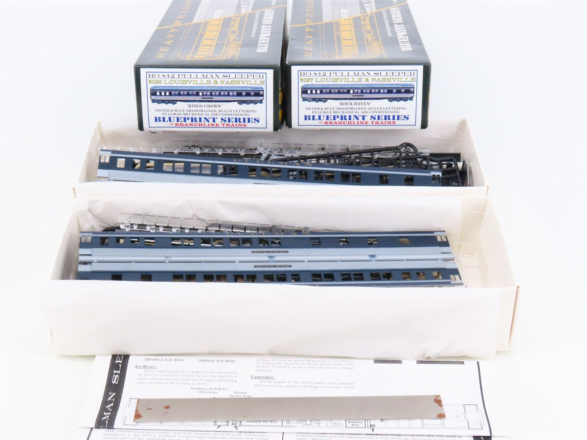 LOT of 2 HO Scale Branchline Kits L&amp;N Louisville &amp; Nashville Sleeper Passengers