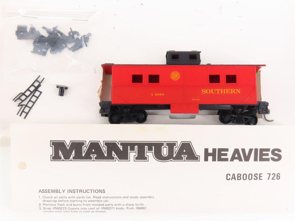 Lot of 2 HO Scale Mantua/Roundhouse L&amp;N/Southern Caboose Kits