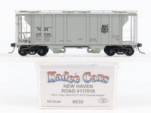 HO Scale Kadee 8635 NH New Haven 2-Bay Covered Hopper #117019