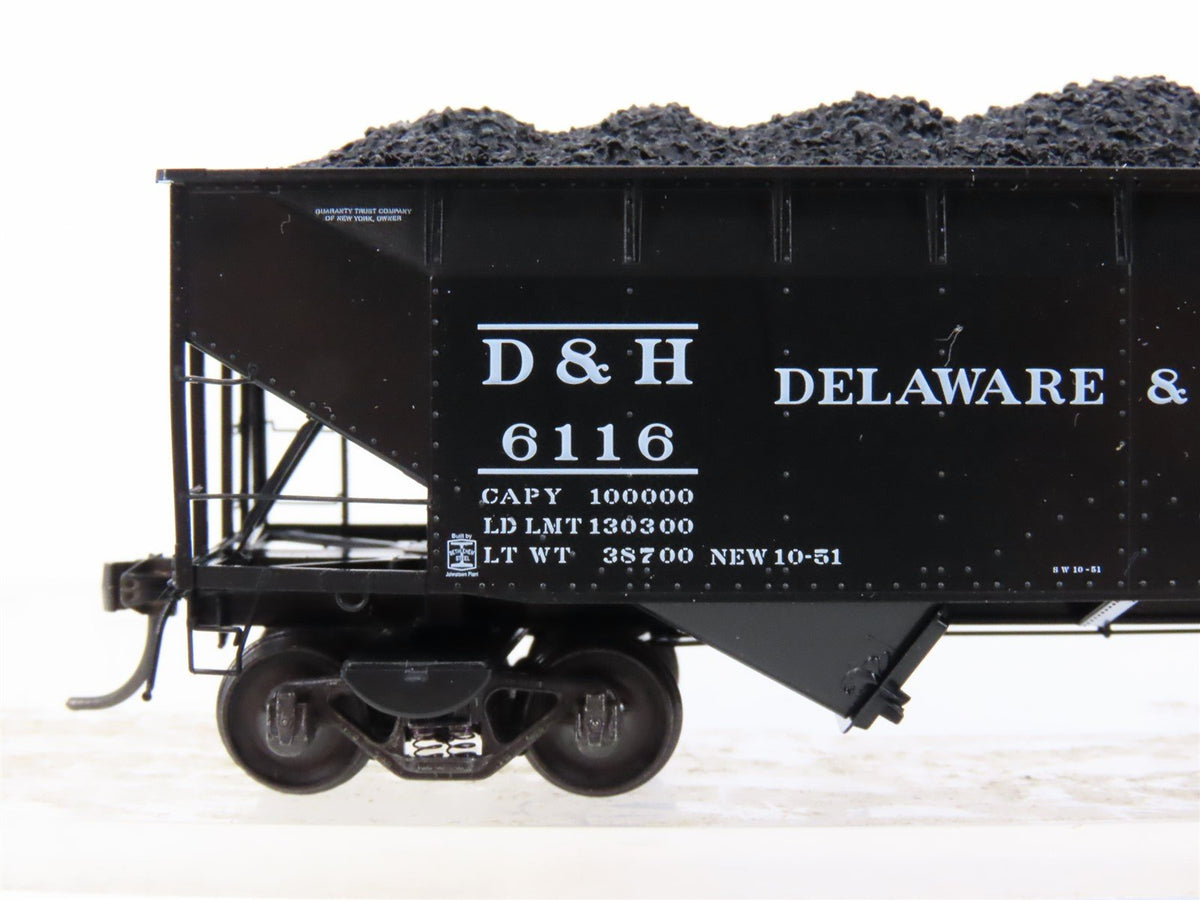 HO Scale Kadee 7014 D&amp;H Delaware &amp; Hudson 2-Bay Open Offset Hopper #6116