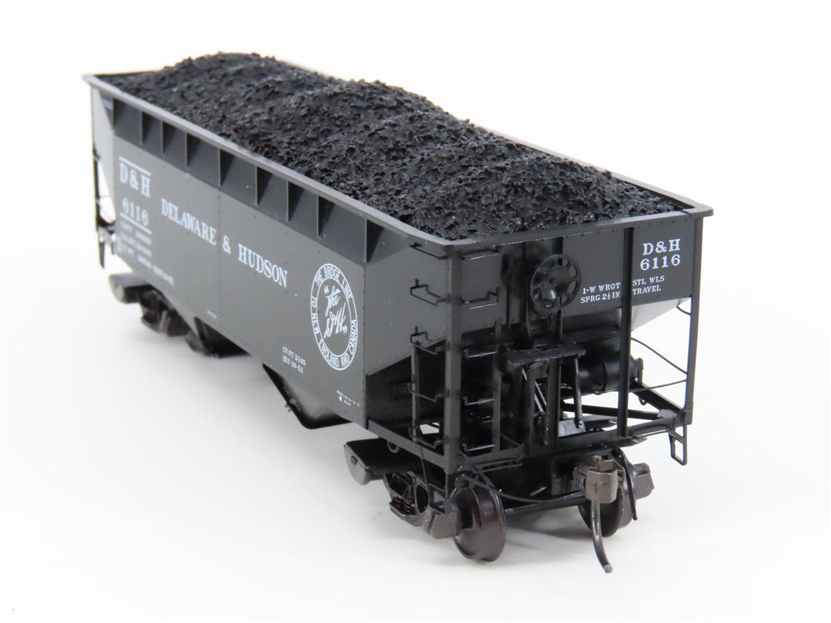 HO Scale Kadee 7014 D&amp;H Delaware &amp; Hudson 2-Bay Open Offset Hopper #6116