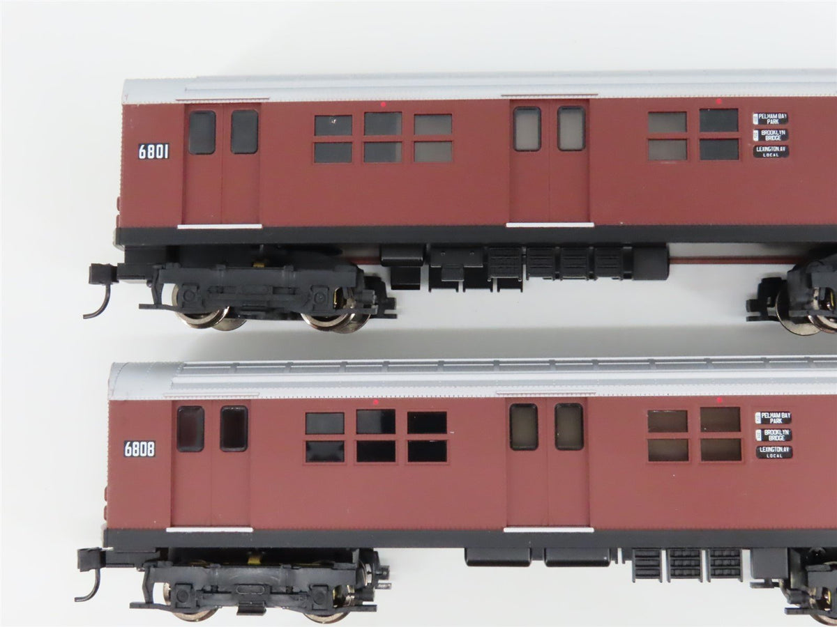 HO Proto 1000 30166 New York City Transit &quot;Red Bird&quot; R17 Subway Car 4-Unit Set