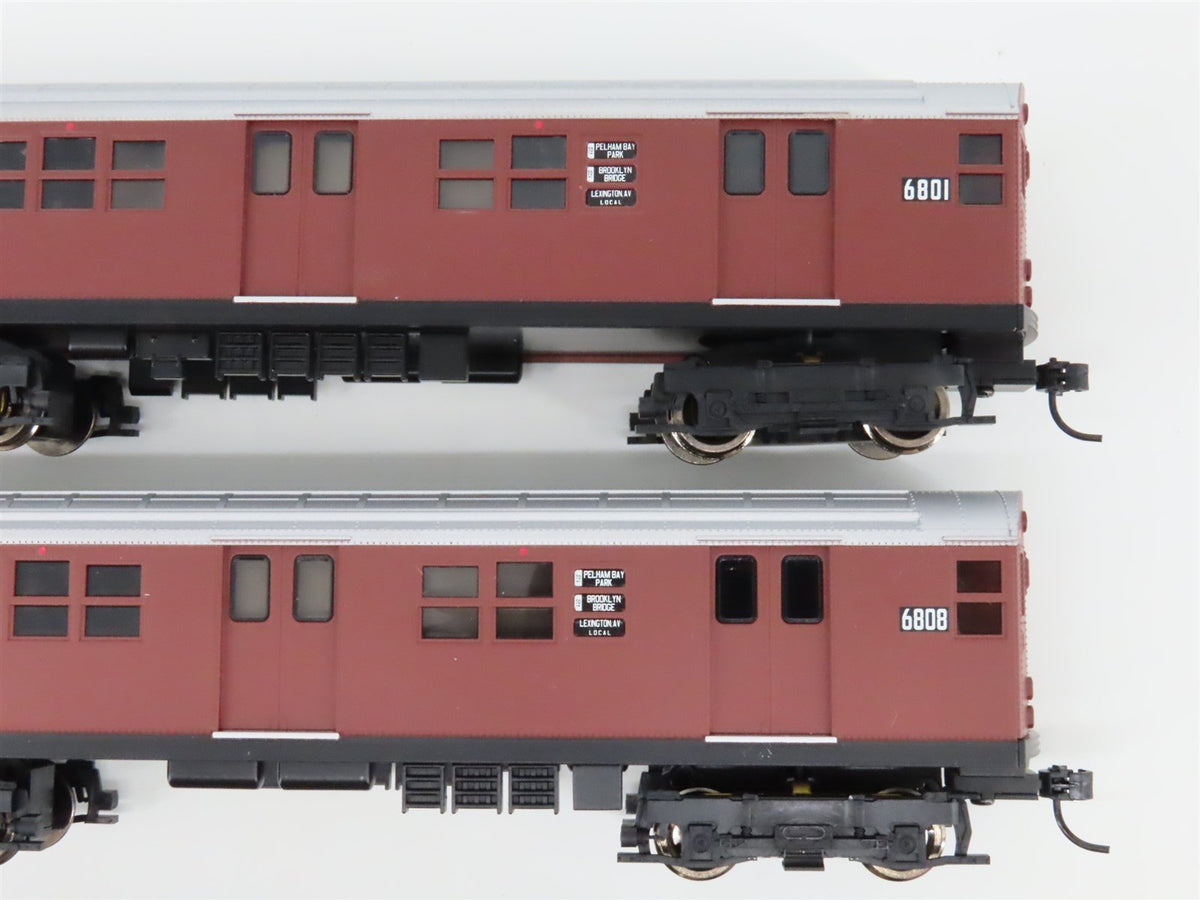 HO Proto 1000 30166 New York City Transit &quot;Red Bird&quot; R17 Subway Car 4-Unit Set