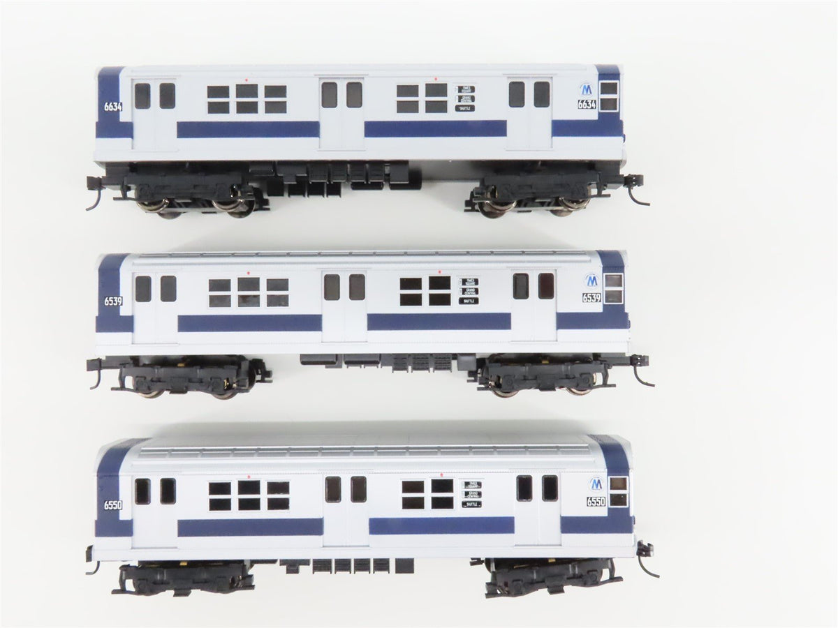 HO Proto 1000 30186 New York City Transit &quot;Blue Stripe&quot; R17 Subway 4-Car Set