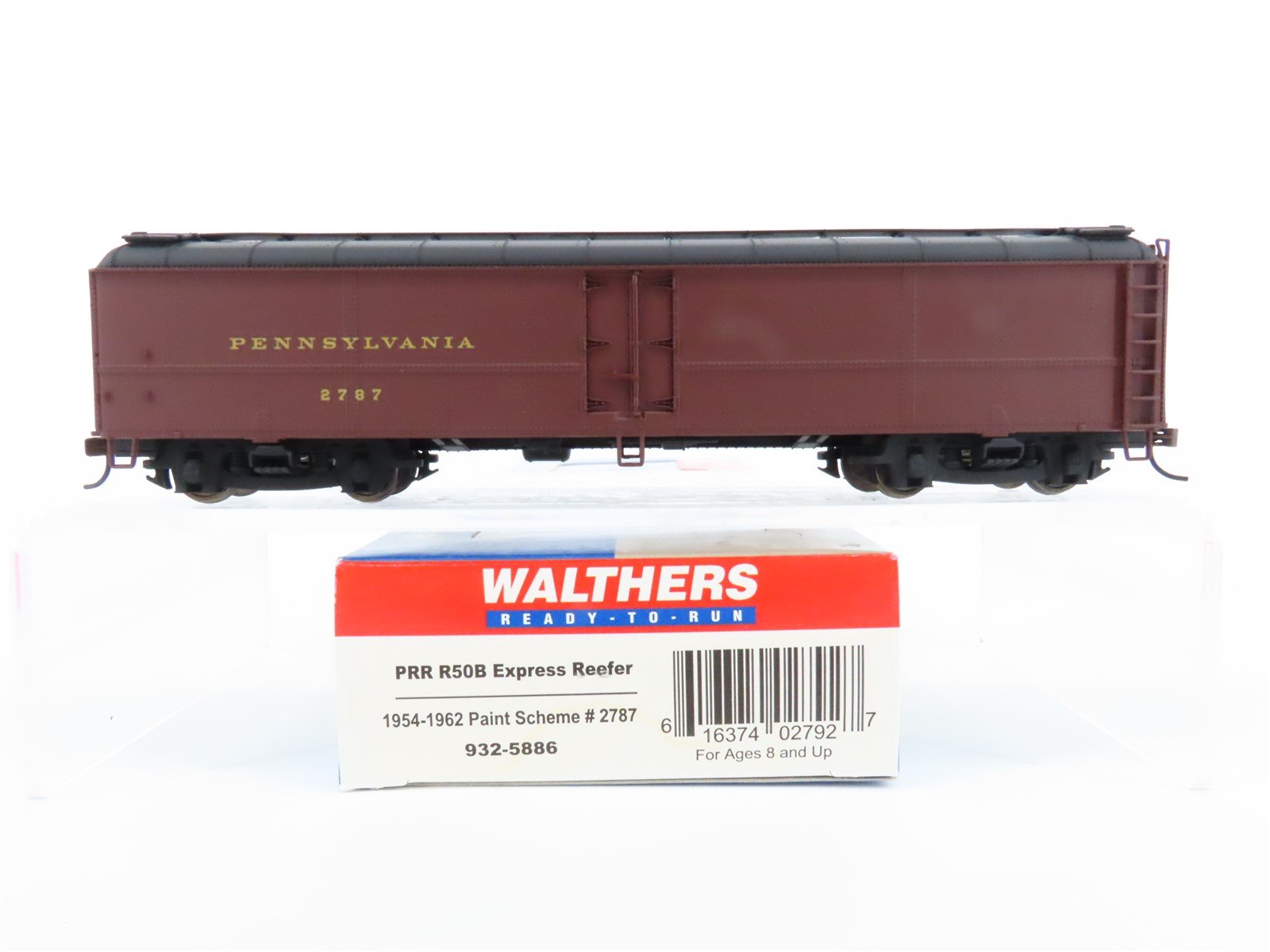 HO Scale Walthers #932-5886 PRR Pennsylvania R50B Express Reefer #2787