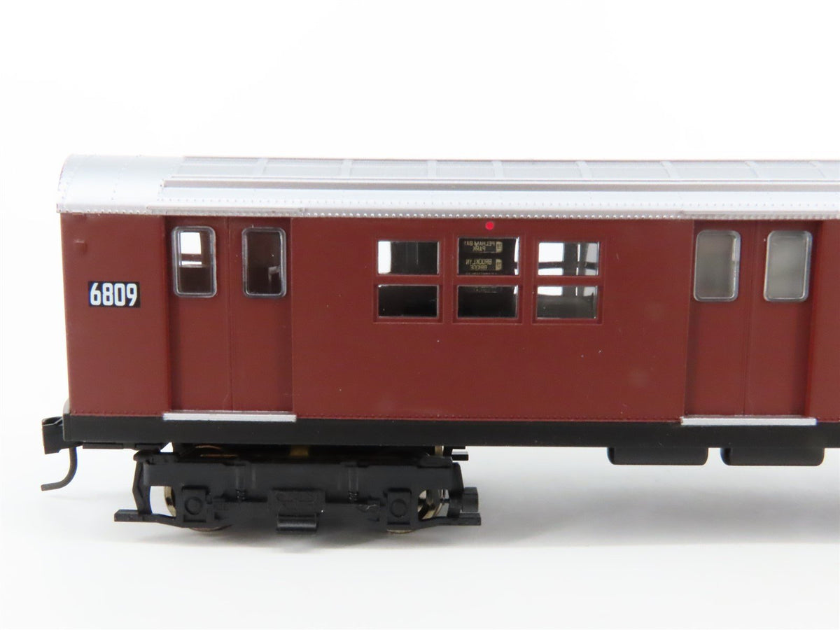 HO Proto 1000 30023 NYCT New York &quot;Red Bird&quot; R17 Subway Car #6809 - Unpowered