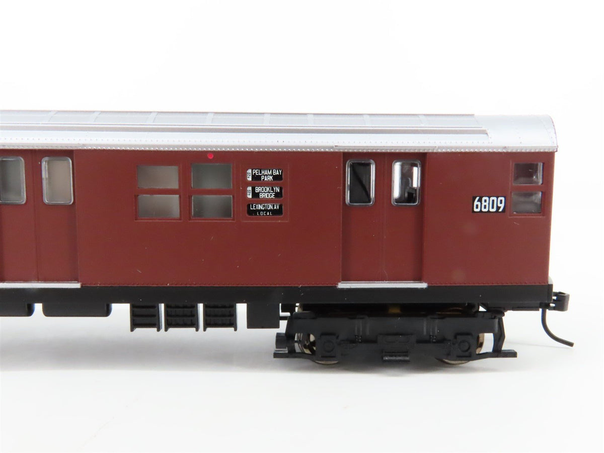 HO Proto 1000 30023 NYCT New York &quot;Red Bird&quot; R17 Subway Car #6809 - Unpowered