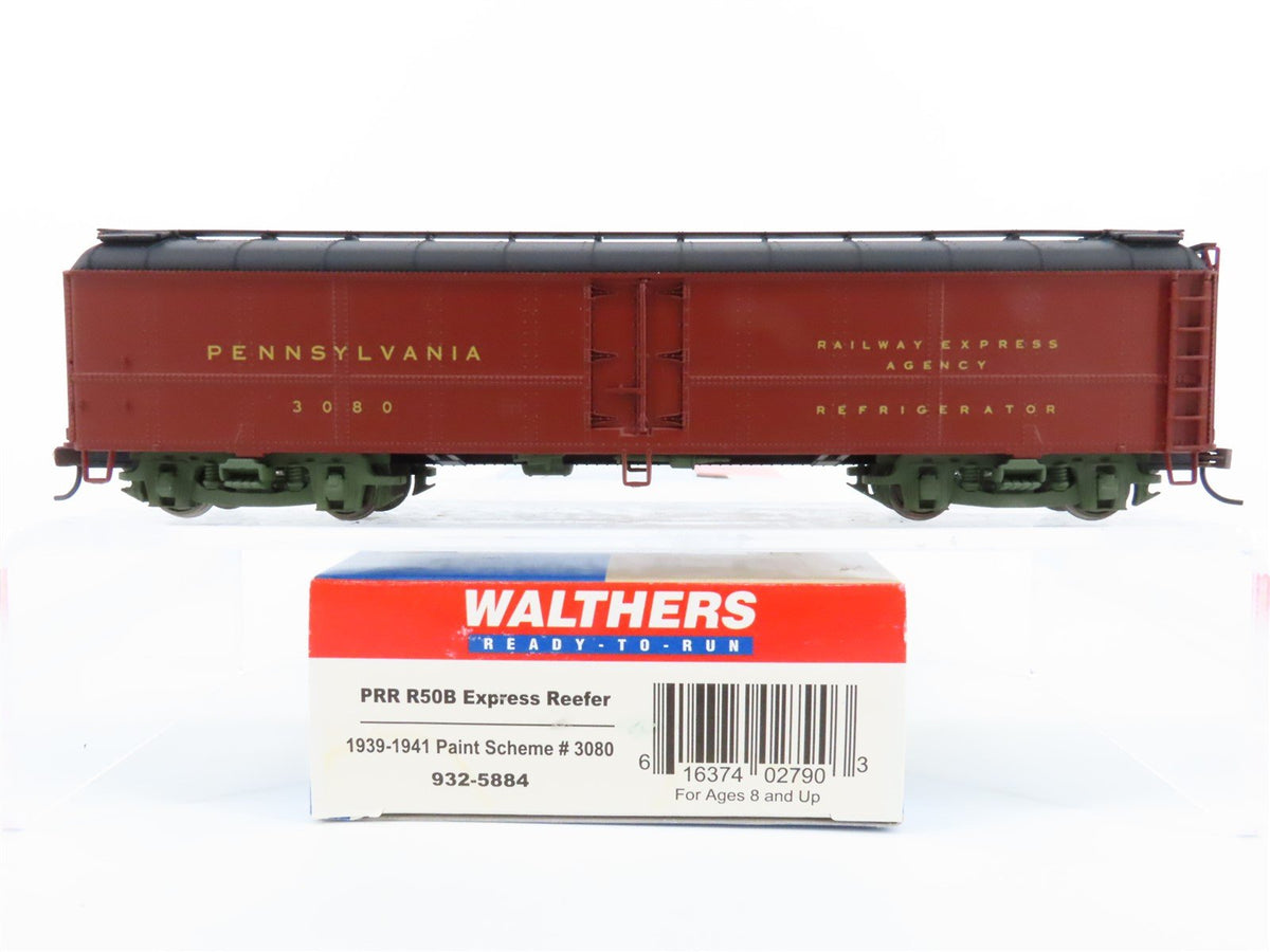 HO Scale Walthers #932-5884 PRR Pennsylvania R50B Express Reefer #3080