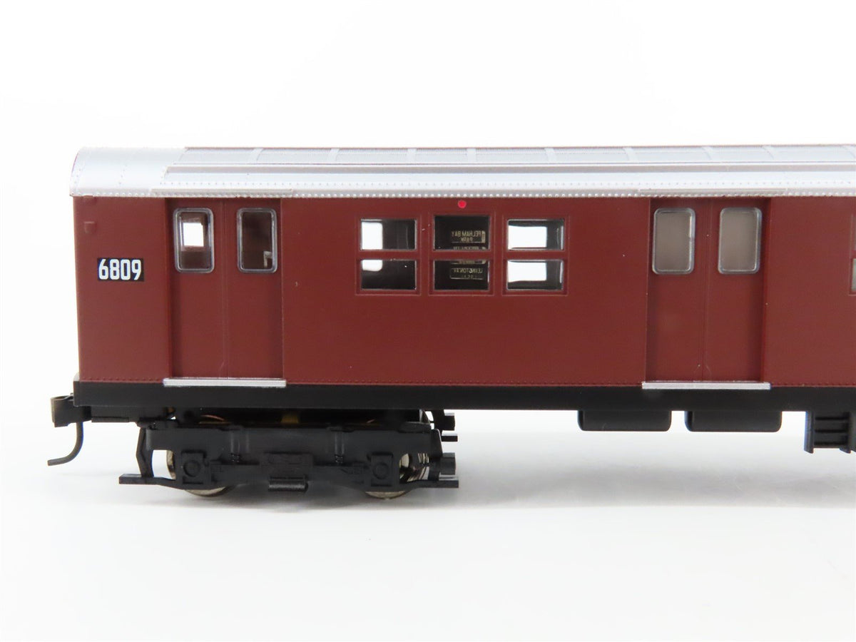 HO Proto 1000 30023 NYCT New York &quot;Red Bird&quot; R17 Subway Car #6809 - Unpowered