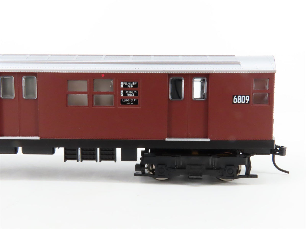 HO Proto 1000 30023 NYCT New York &quot;Red Bird&quot; R17 Subway Car #6809 - Unpowered