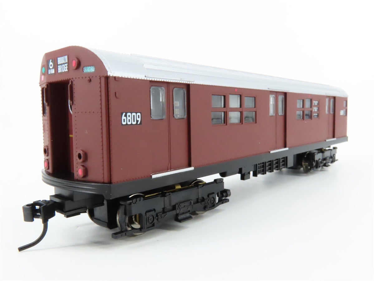 HO Proto 1000 30023 NYCT New York &quot;Red Bird&quot; R17 Subway Car #6809 - Unpowered