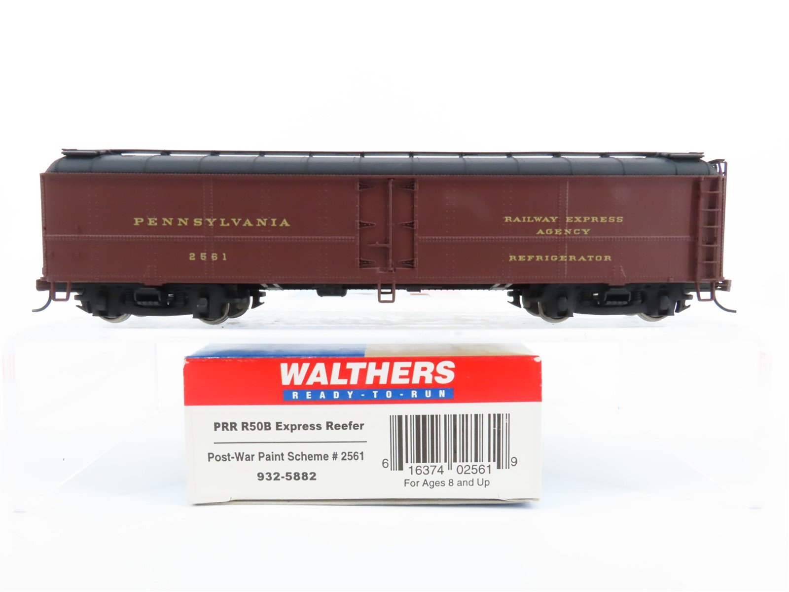 HO Scale Walthers #932-5882 PRR Pennsylvania R50B Express Reefer #2561