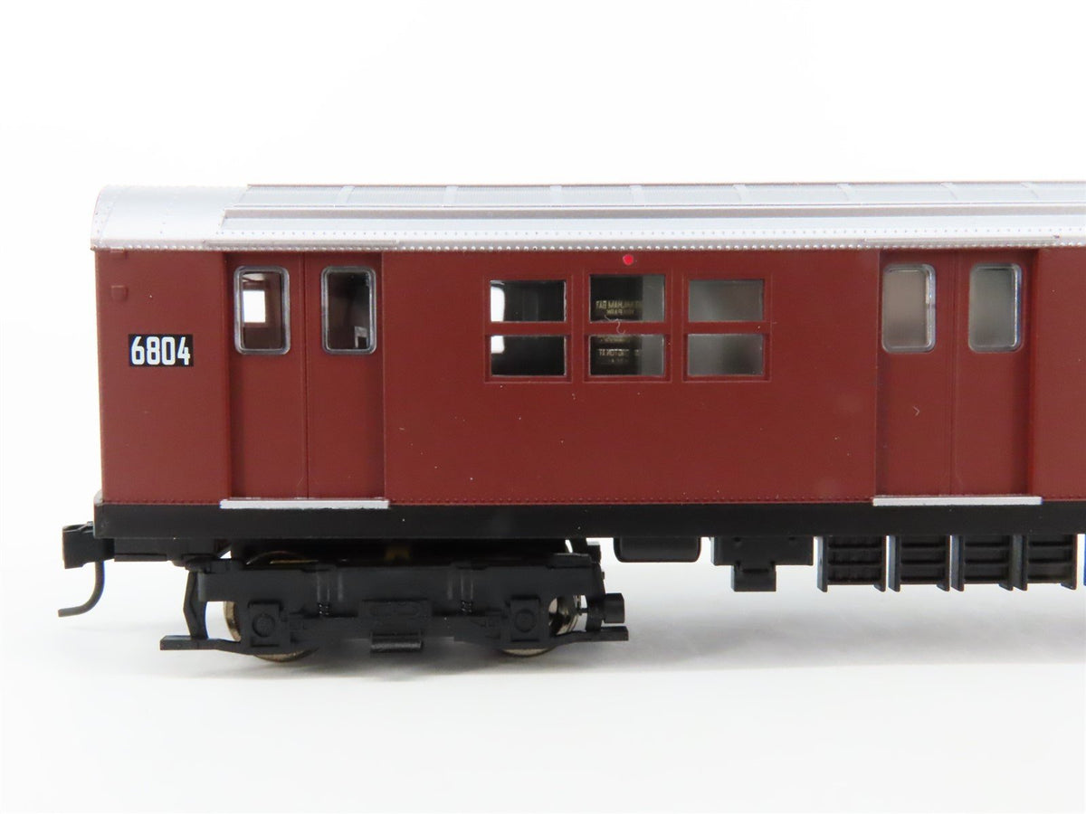 HO Proto 1000 30021 NYCT New York &quot;Red Bird&quot; R17 Subway Car #6804 - Unpowered