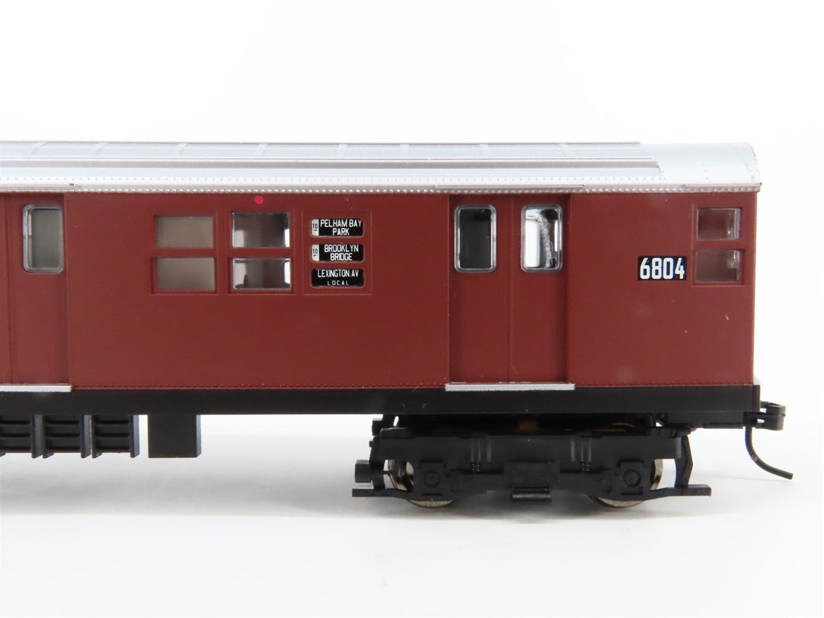 HO Proto 1000 30021 NYCT New York &quot;Red Bird&quot; R17 Subway Car #6804 - Unpowered