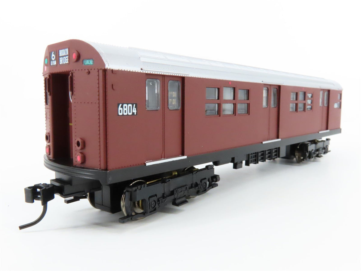 HO Proto 1000 30021 NYCT New York &quot;Red Bird&quot; R17 Subway Car #6804 - Unpowered