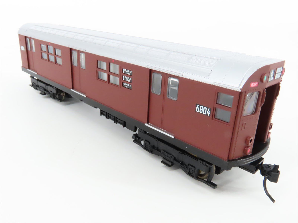 HO Proto 1000 30021 NYCT New York &quot;Red Bird&quot; R17 Subway Car #6804 - Unpowered