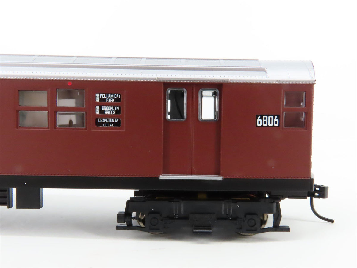 HO Proto 1000 30022 NYCT New York &quot;Red Bird&quot; R17 Subway Car #6806 - Unpowered