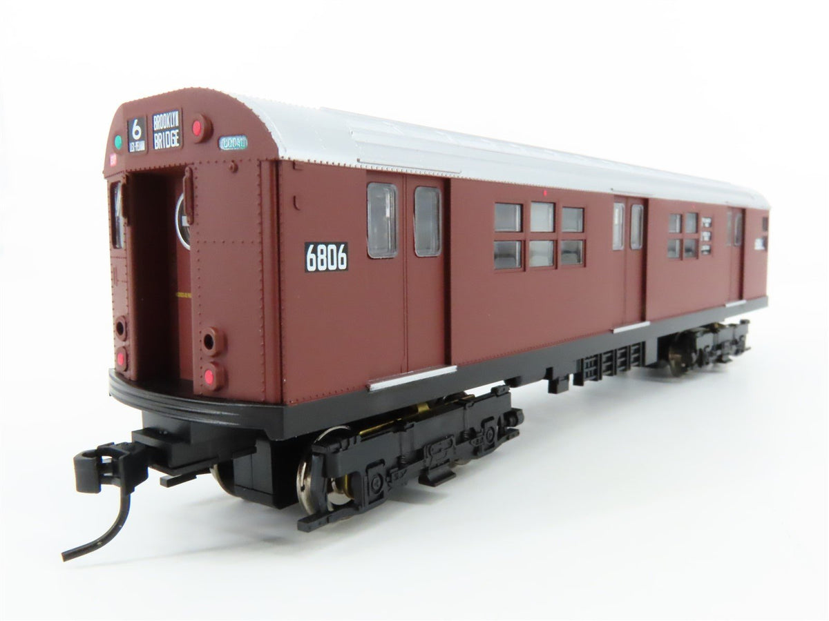 HO Proto 1000 30022 NYCT New York &quot;Red Bird&quot; R17 Subway Car #6806 - Unpowered