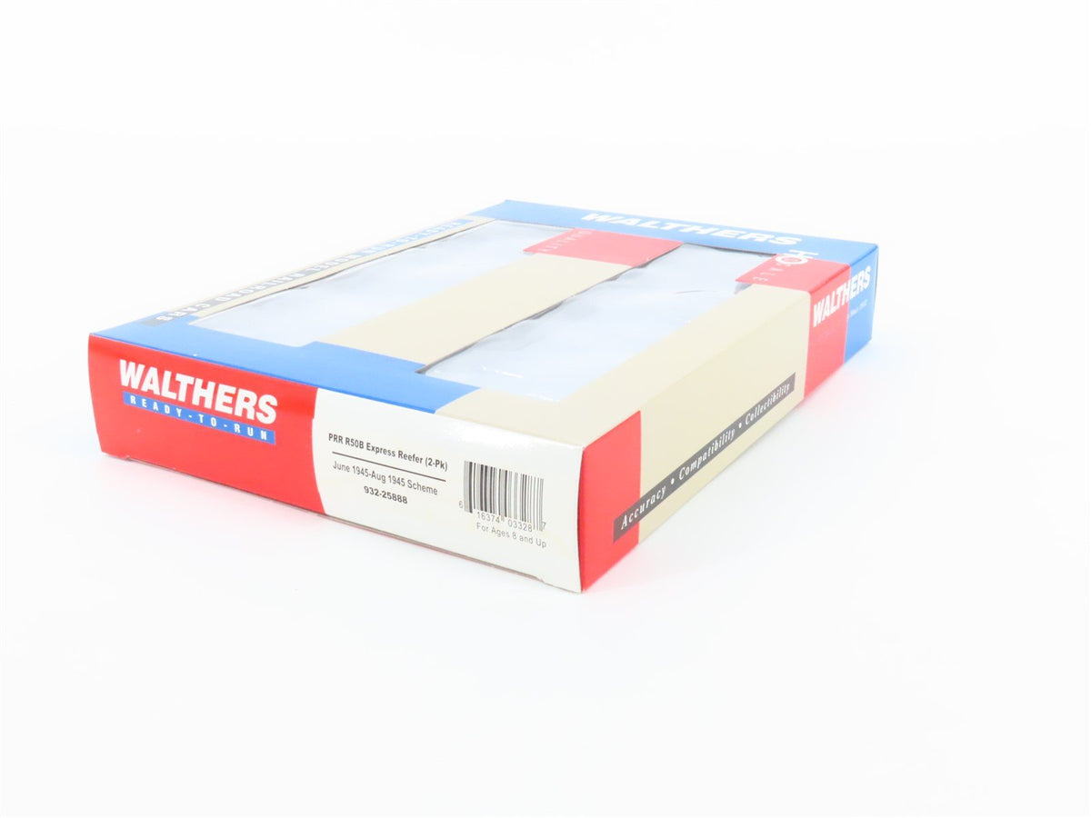 HO Walthers #932-25888 PRR Pennsylvania R50B Express Reefer 2-Pack #2968 &amp; #2846