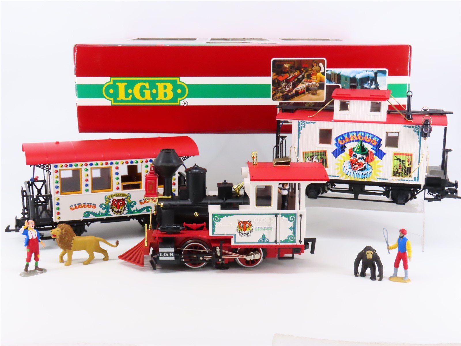 G Scale LGB 72905 Circus Train 0-4-0 Steam Train Set w/o Track