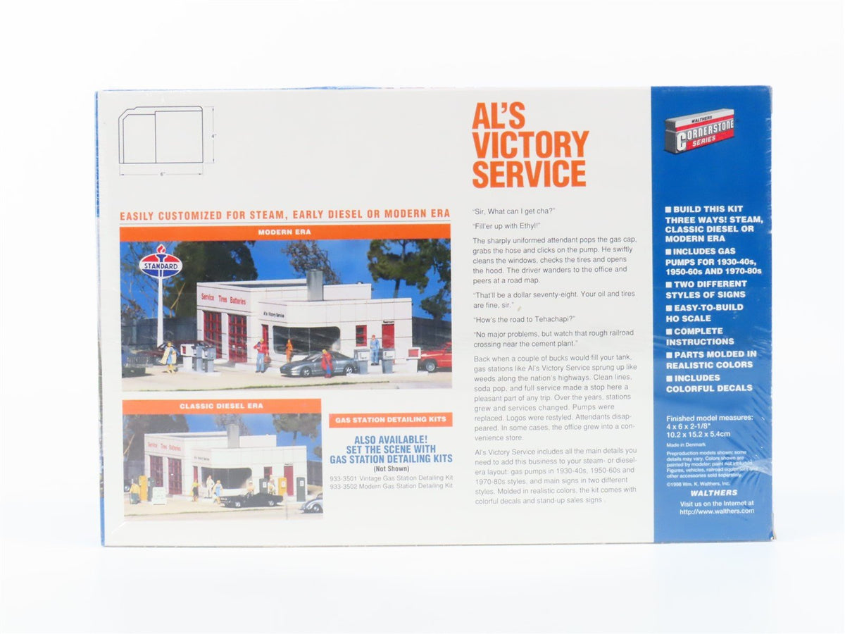 HO Scale Walthers Cornerstone Kit #933-3072 Al&#39;s Victory Service - SEALED