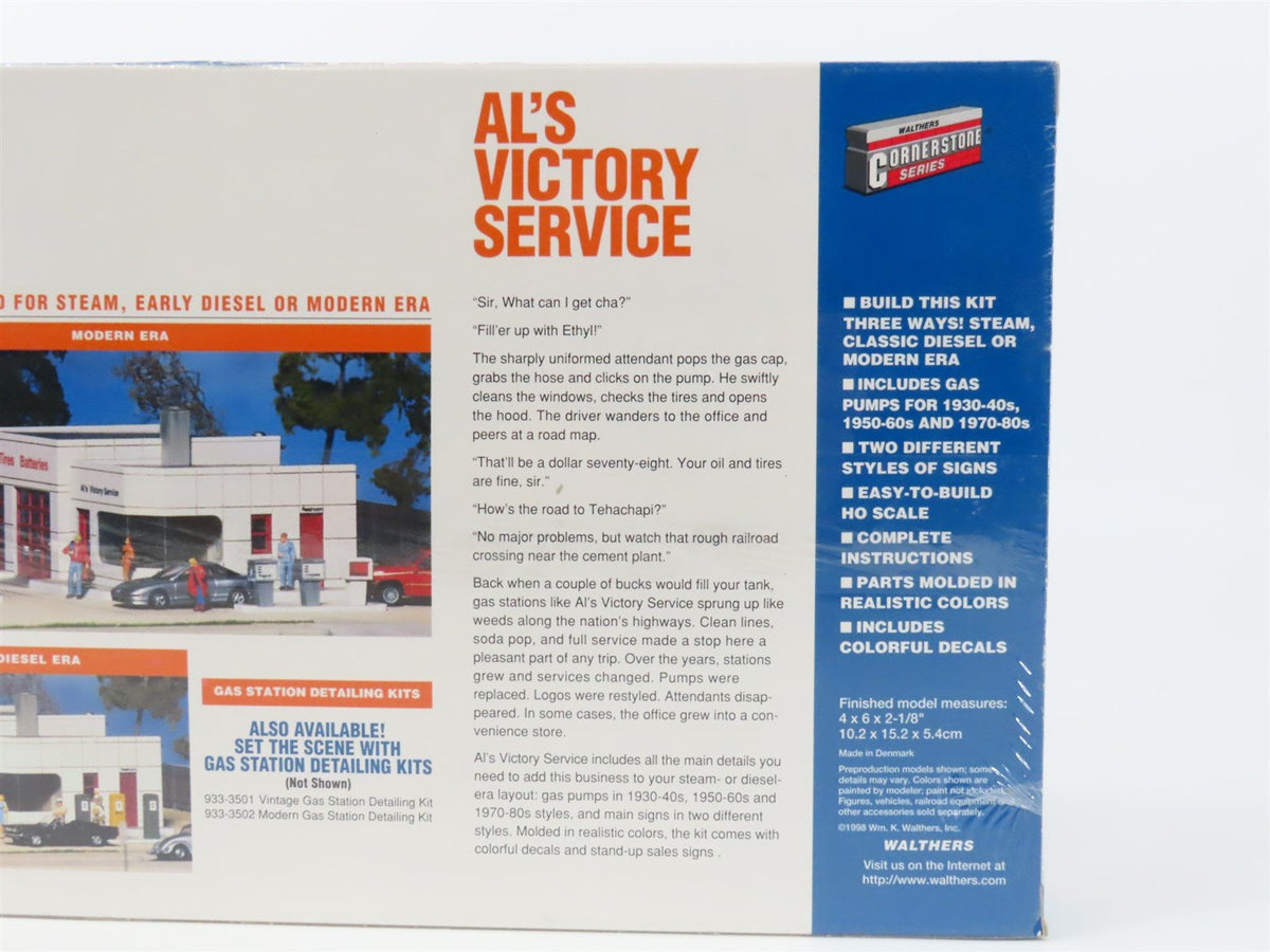 HO Scale Walthers Cornerstone Kit #933-3072 Al&#39;s Victory Service - SEALED