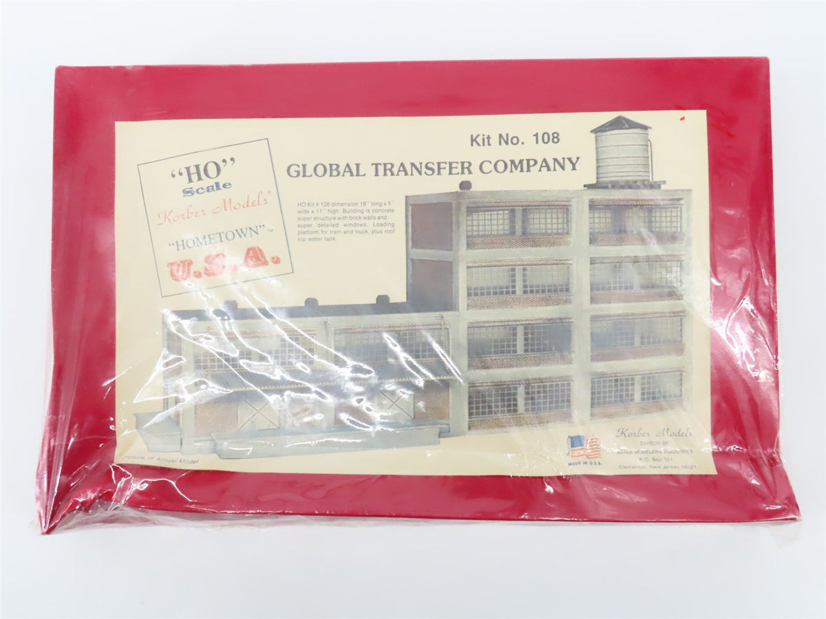 HO Korber Models &quot;Hometown&quot; U.S.A. Kit #108 Global Transfer Company - SEALED