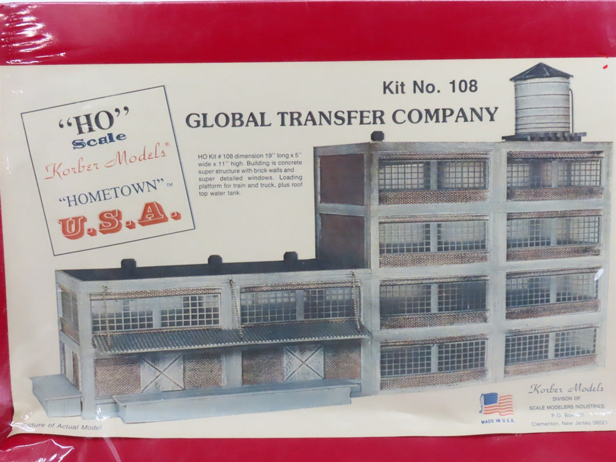 HO Korber Models &quot;Hometown&quot; U.S.A. Kit #108 Global Transfer Company - SEALED