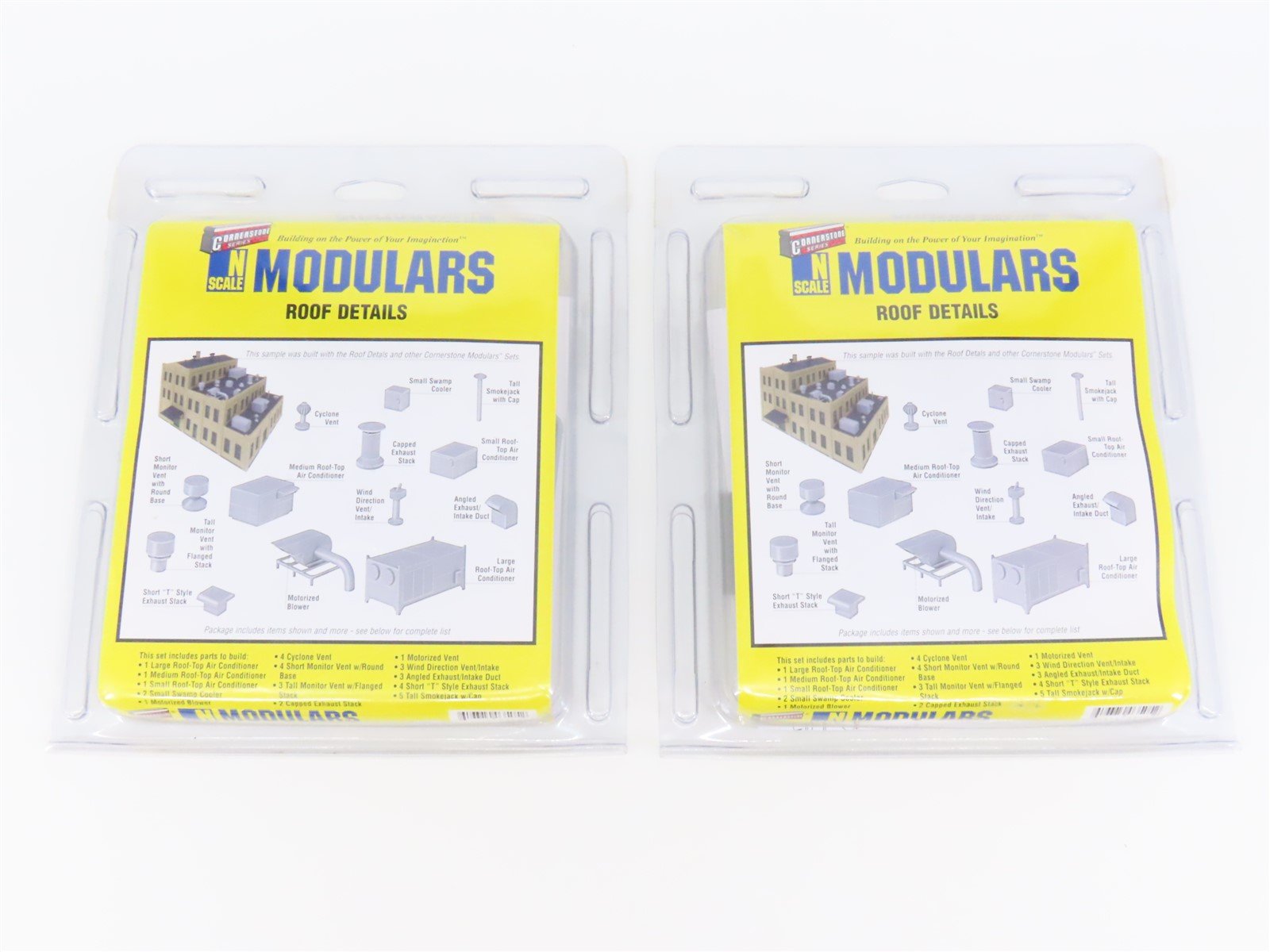 N 1/160 Scale Walthers Cornerstone Modulars Kit 933-3286 Roof Details - Set of 2