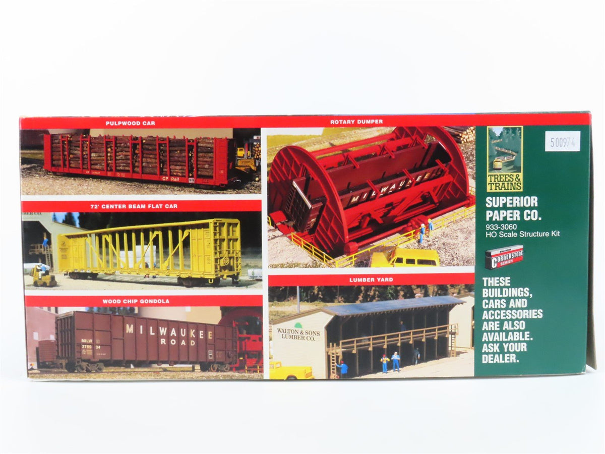 HO Scale Walthers Cornerstone Trees &amp; Trains Kit #933-3060 Superior Paper Co.