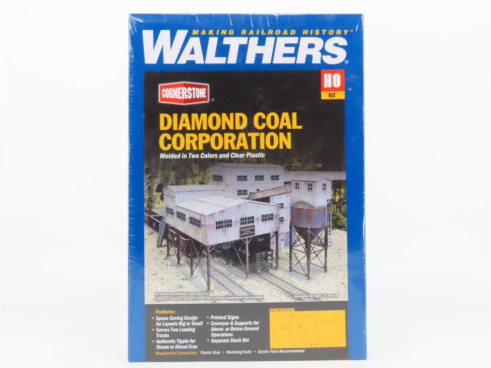 HO Scale Walthers Cornerstone Kit #933-4046 Diamond Coal Corporation - SEALED