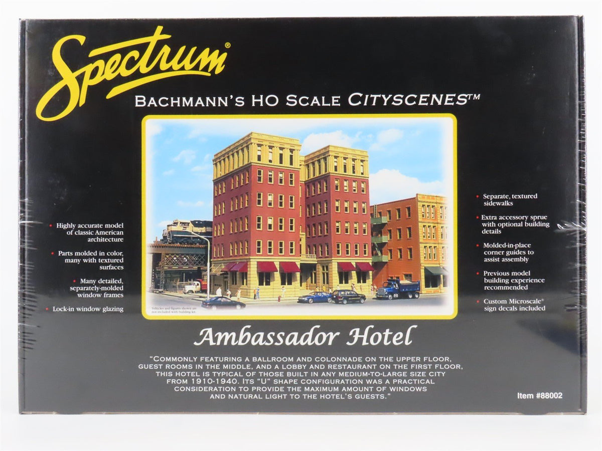 HO Scale Bachmann Spectrum Cityscenes Kit #88002 Ambassador Hotel - SEALED