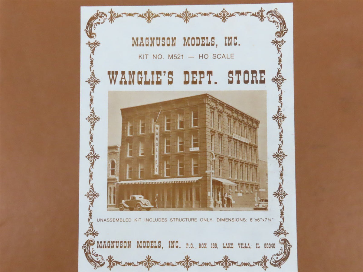 HO Scale Magnuson Models Kit #M521 Wanglie&#39;s Dept. Store