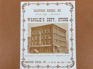 HO Scale Magnuson Models Kit #M521 Wanglie's Dept. Store