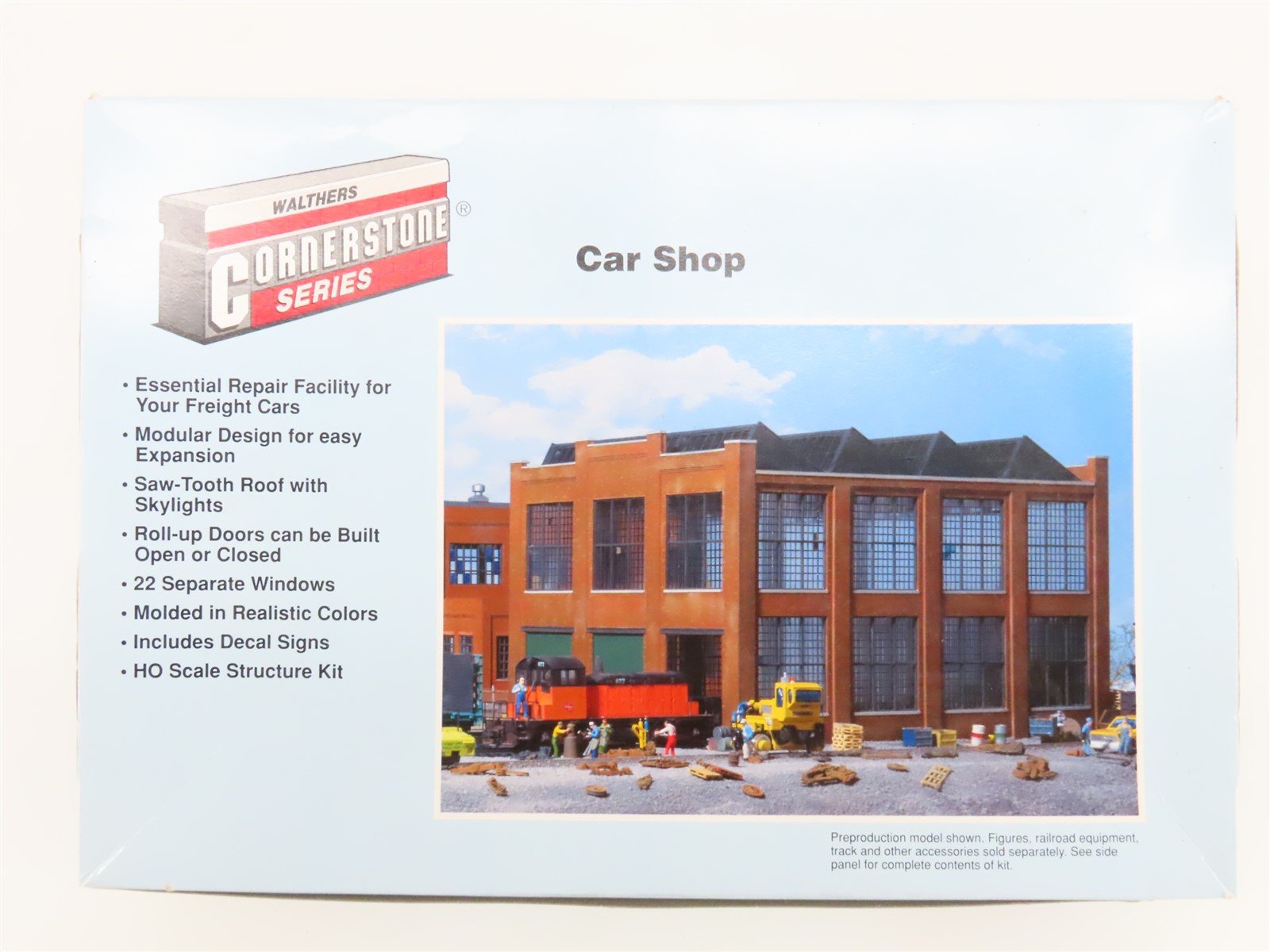 HO 1/87 Scale Walthers Cornerstone Kit #933-3040 Car Shop Building