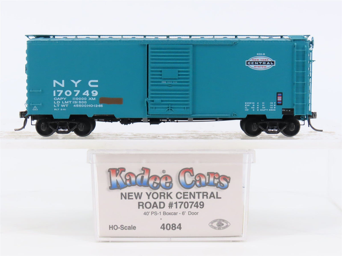 HO Scale Kadee 4084 NYC New York Central 40&#39; Single Door Box Car #170749