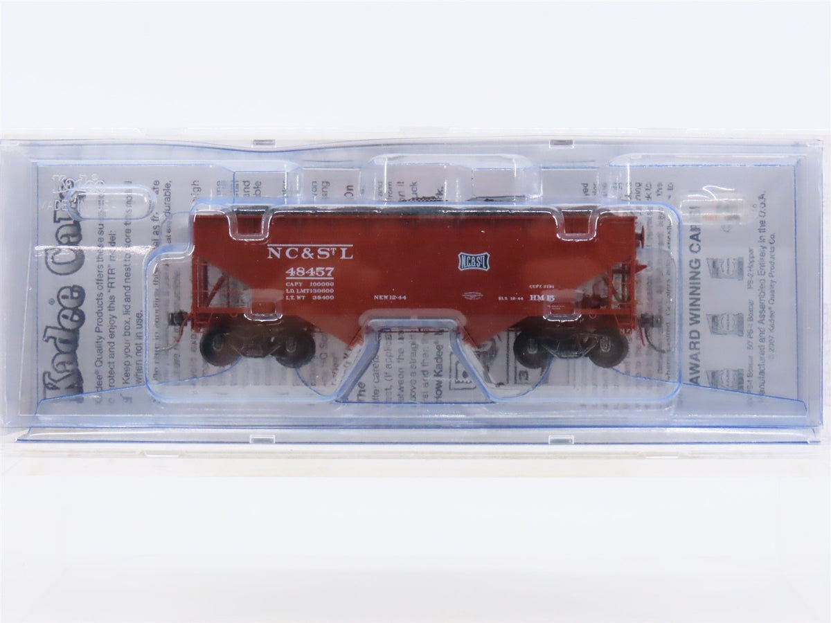 HO Kadee 7023 NC&amp;STL Nashville Chattanooga &amp; St Louis 2-Bay Hopper #48457 Sealed