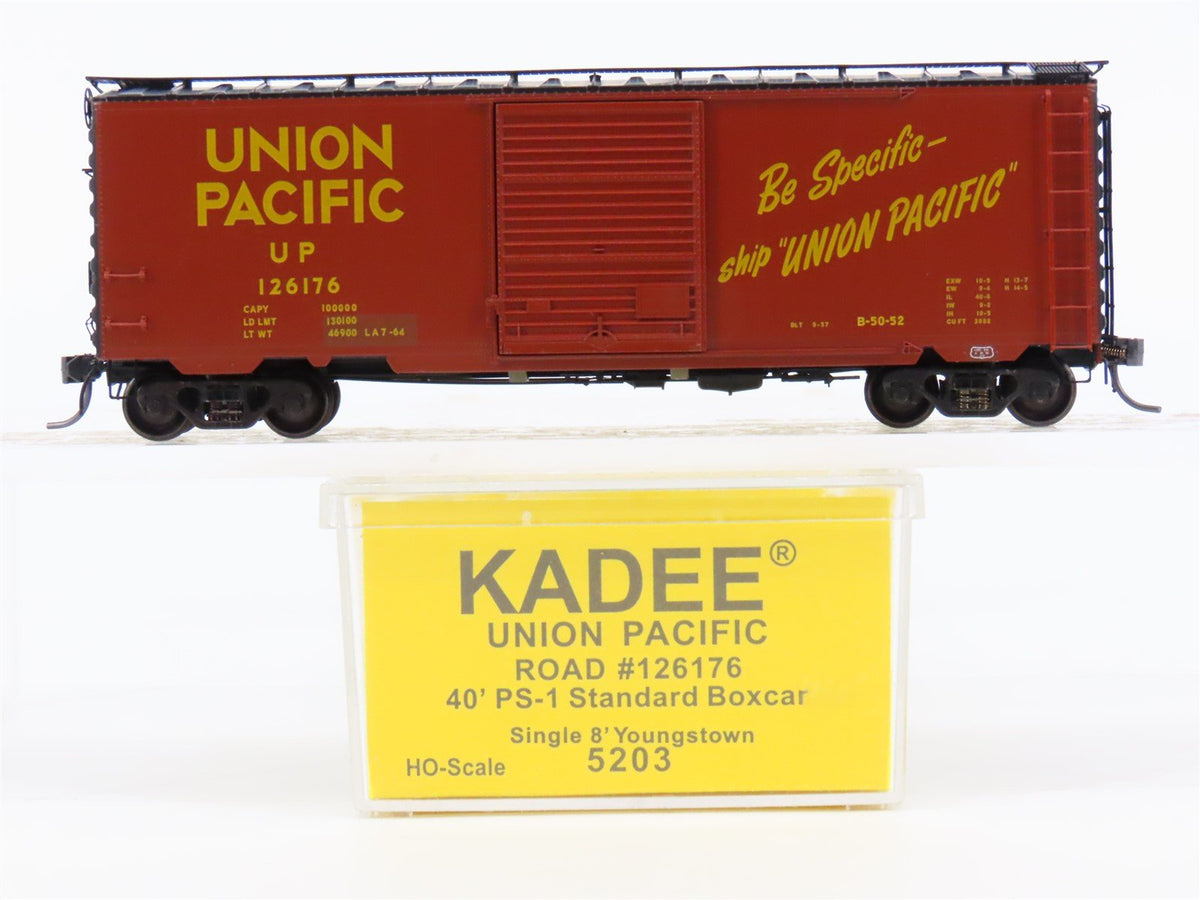 HO Scale Kadee 5203 UP Union Pacific Railroad 40&#39; Single Door Box Car #126176