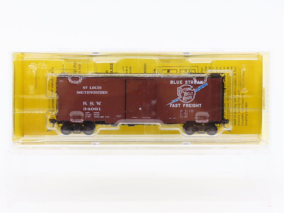 HO Scale Kadee 4902 SSW Cotton Belt Route 40&#39; Single Door Box Car #34091 -Sealed